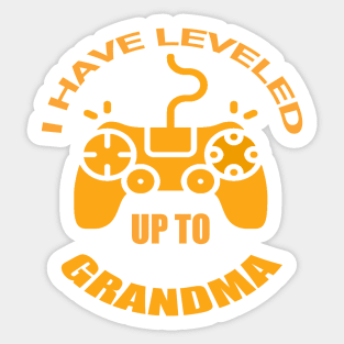 I have leveled my grandma couple | grandpa and grandma for gaming and play Sticker